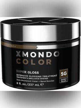 XMONDO Golden Brown Color Depositing Mask & Semi-Permanent Hair Dye Super Gloss